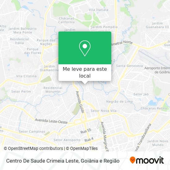 Centro De Saude Crimeia Leste mapa
