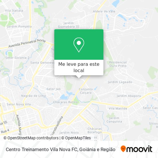 Centro Treinamento Vila Nova FC mapa