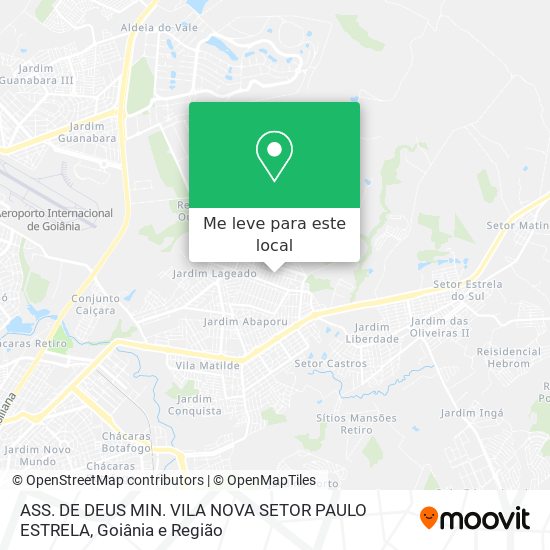ASS. DE DEUS MIN. VILA NOVA SETOR PAULO ESTRELA mapa
