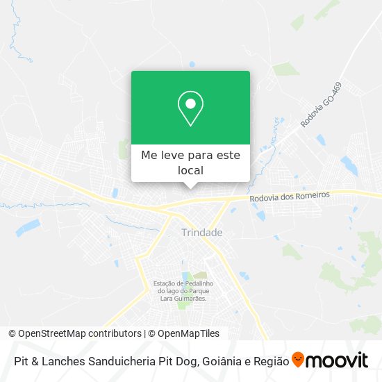 Pit & Lanches Sanduicheria Pit Dog mapa