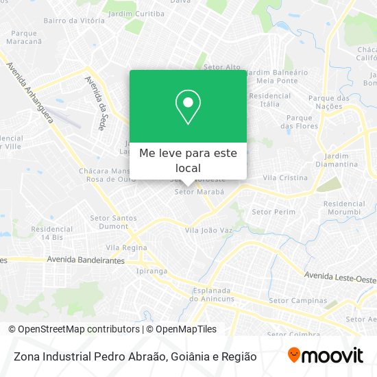 Zona Industrial Pedro Abraão mapa
