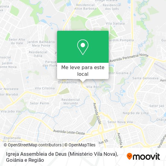 Igreja Assembleia de Deus (Ministério Vila Nova) mapa