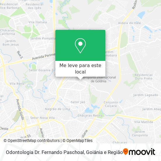 Odontologia Dr. Fernando Paschoal mapa