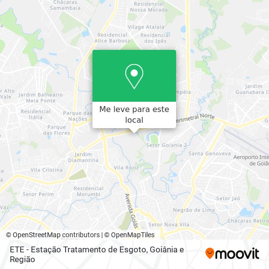 ETE - Estação Tratamento de Esgoto mapa