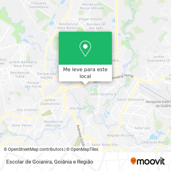 Escolar de Goianira mapa