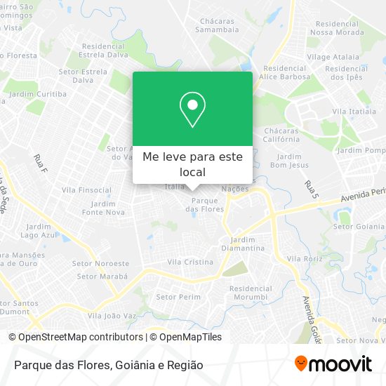 Parque das Flores mapa