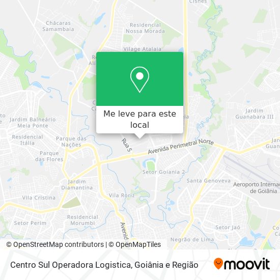 Centro Sul Operadora Logistica mapa