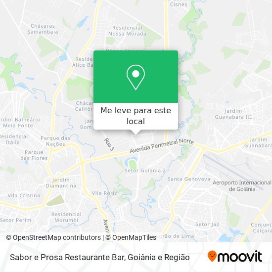 Sabor e Prosa Restaurante Bar mapa