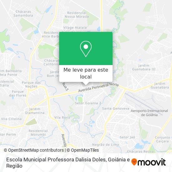 Escola Municipal Professora Dalisia  Doles mapa
