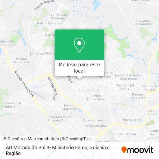 AD Morada do Sol II- Ministério Fama mapa