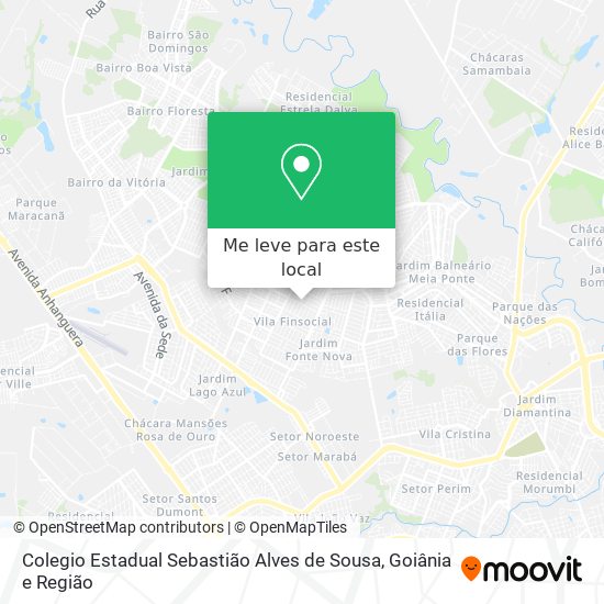 Colegio Estadual Sebastião Alves de Sousa mapa