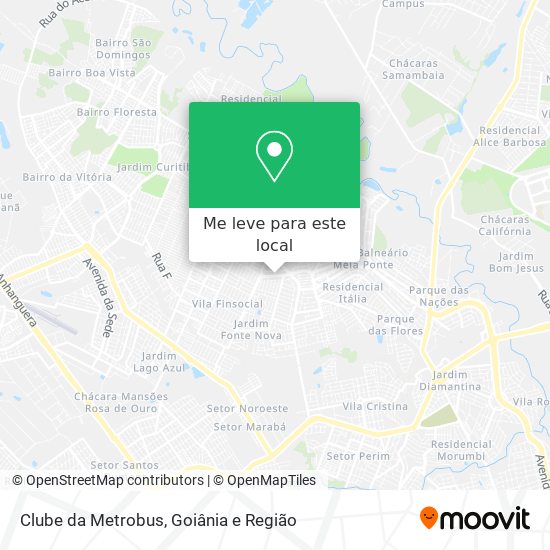 Clube da Metrobus mapa