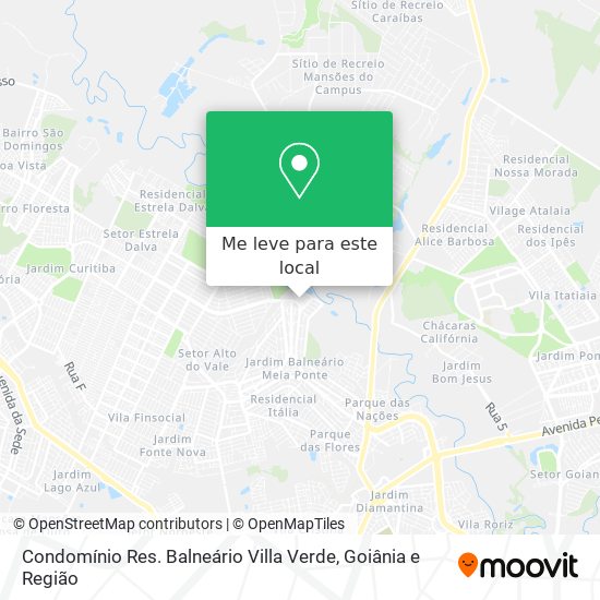 Condomínio Res. Balneário Villa Verde mapa