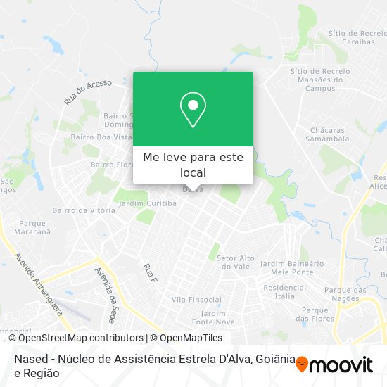 Nased - Núcleo de Assistência Estrela D'Alva mapa