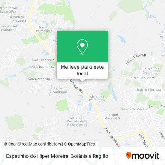 Espetinho do Hiper Moreira mapa