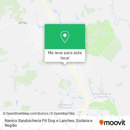 Nanico Sanduicheria Pit Dog e Lanches mapa