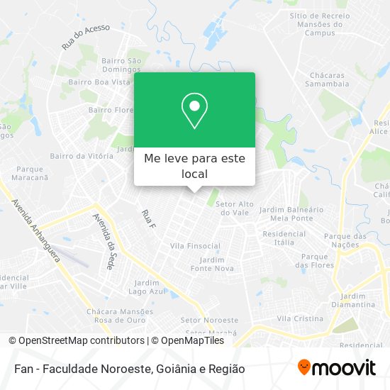 Fan - Faculdade Noroeste mapa