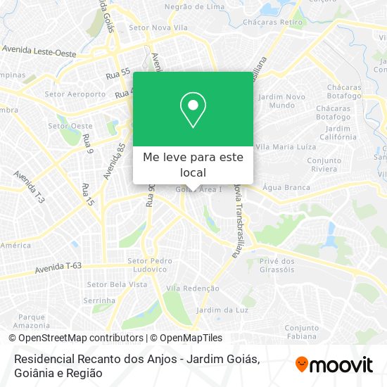 Residencial Recanto dos Anjos - Jardim Goiás mapa