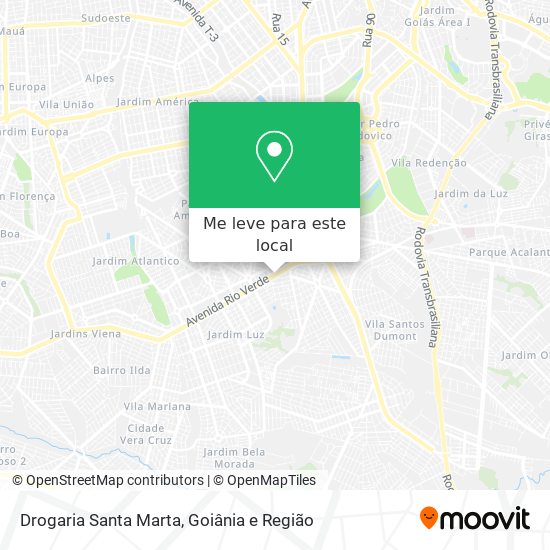 Drogaria Santa Marta mapa