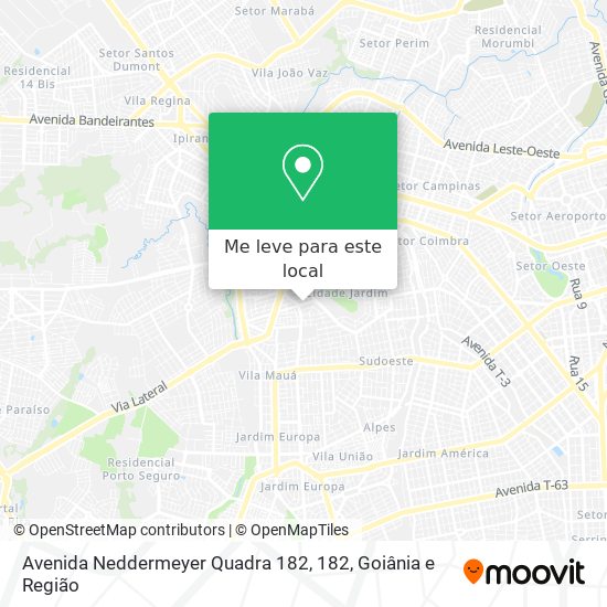 Avenida Neddermeyer Quadra 182, 182 mapa