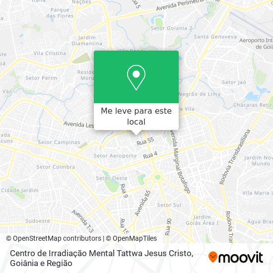 Centro de Irradiação Mental Tattwa Jesus Cristo mapa
