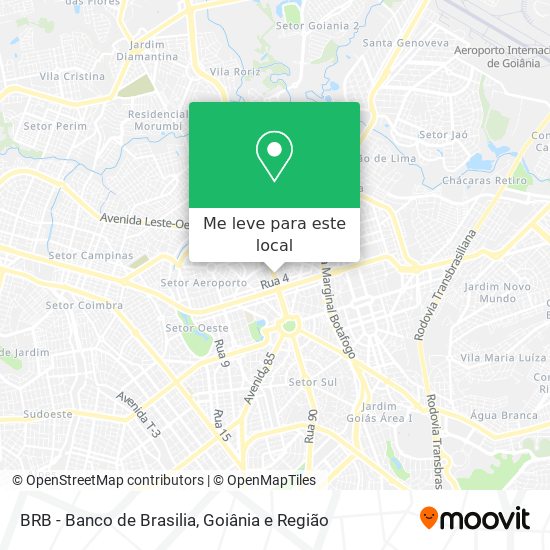 BRB - Banco de Brasilia mapa