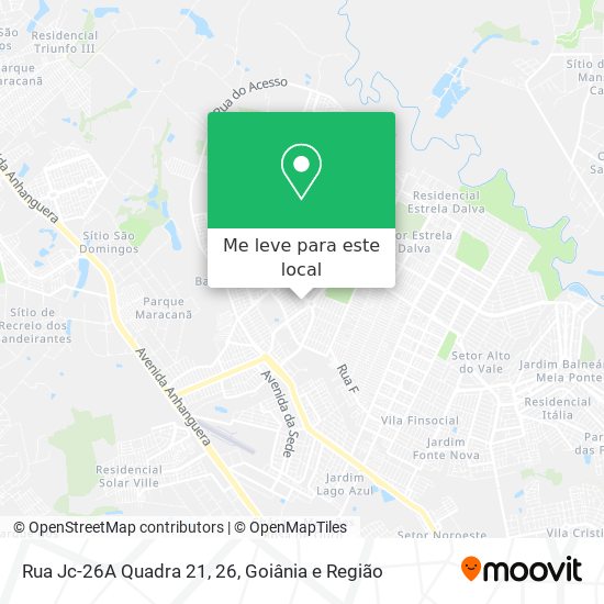Rua Jc-26A Quadra 21, 26 mapa