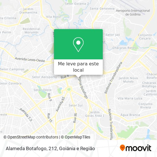 Alameda Botafogo, 212 mapa