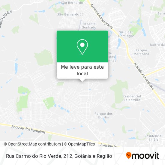Rua Carmo do Rio Verde, 212 mapa