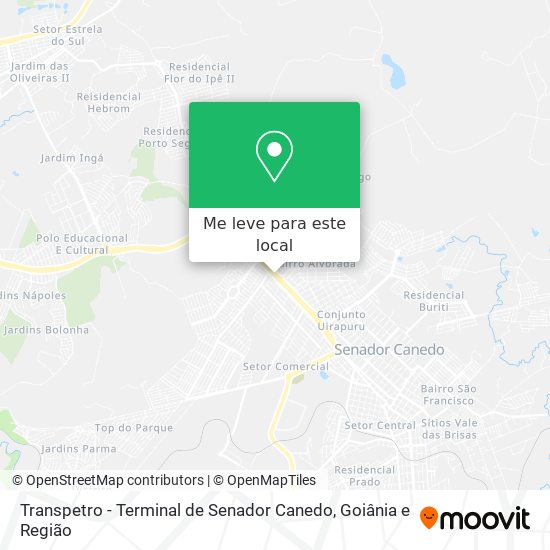 Transpetro - Terminal de Senador Canedo mapa