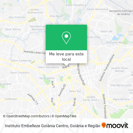 Instituto Embelleze Goiânia Centro mapa