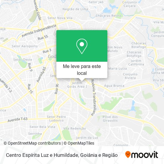 Centro Espírita Luz e Humildade mapa