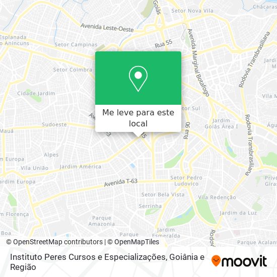Instituto Peres Cursos e Especializações mapa