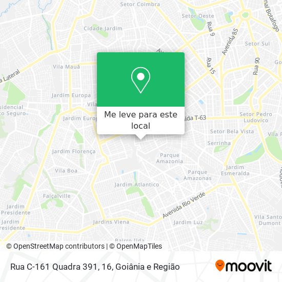 Rua C-161 Quadra 391, 16 mapa