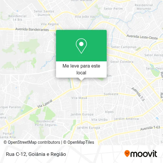 Rua C-12 mapa