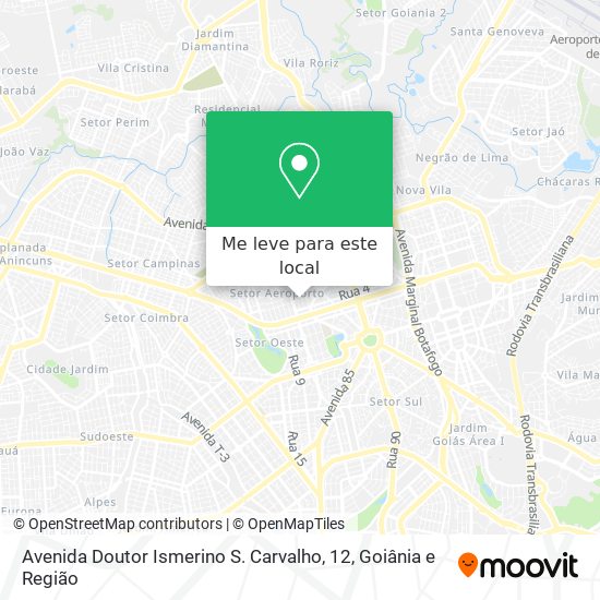 Avenida Doutor Ismerino S. Carvalho, 12 mapa