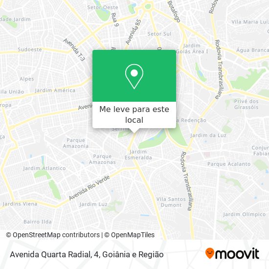 Avenida Quarta Radial, 4 mapa