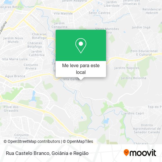 Rua Castelo Branco mapa