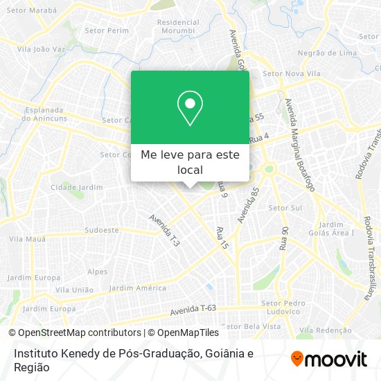 Instituto Kenedy de Pós-Graduação mapa