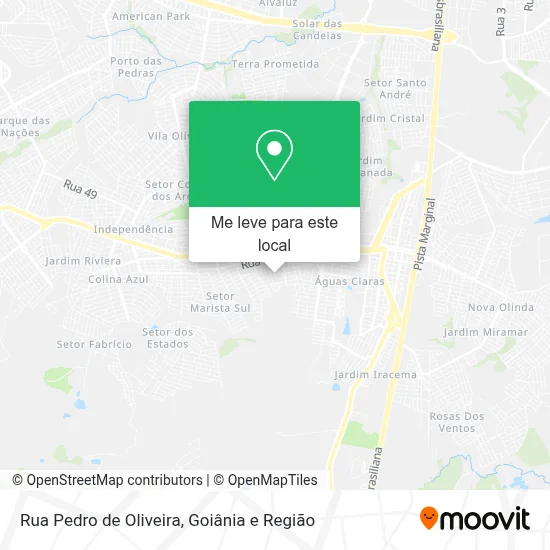 Rua Pedro de Oliveira mapa