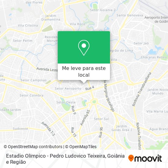 Estadio Olímpico - Pedro Ludovico Teixeira mapa