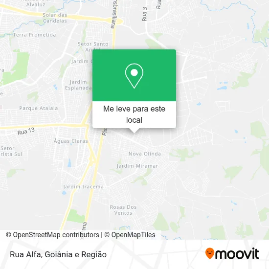 Rua Alfa mapa