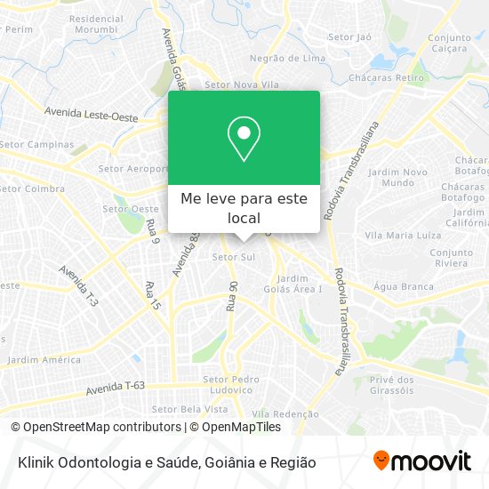 Klinik Odontologia e Saúde mapa