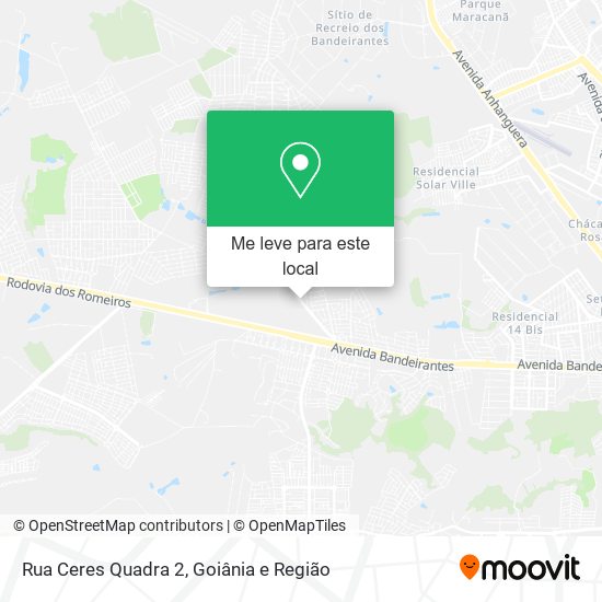 Rua Ceres Quadra 2 mapa