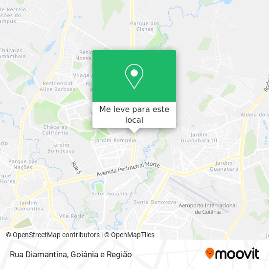 Rua Diamantina mapa