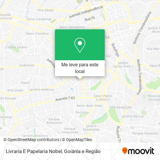 Livraria E Papelaria Nobel mapa
