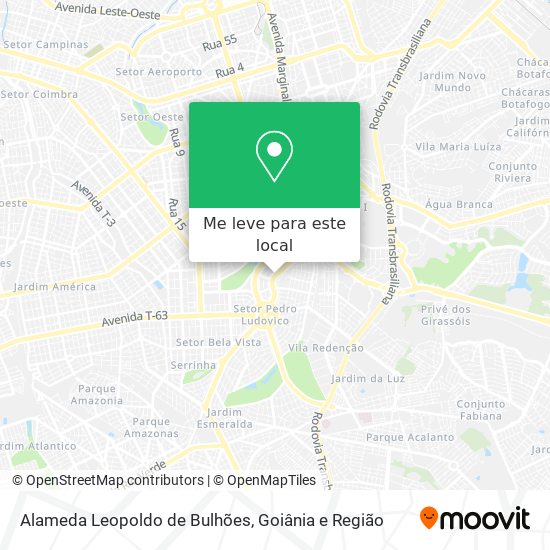 Alameda Leopoldo de Bulhões mapa