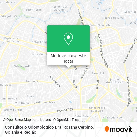 Consultório Odontológico Dra. Rosana Cerbino mapa