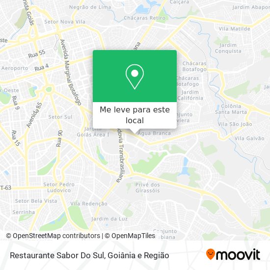 Restaurante Sabor Do Sul mapa