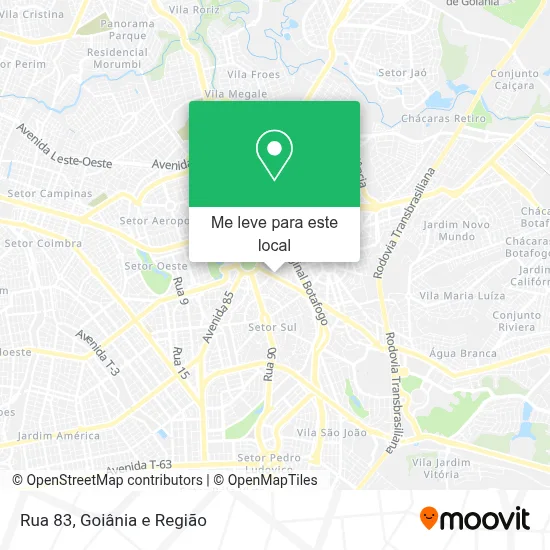 Rua 83 mapa